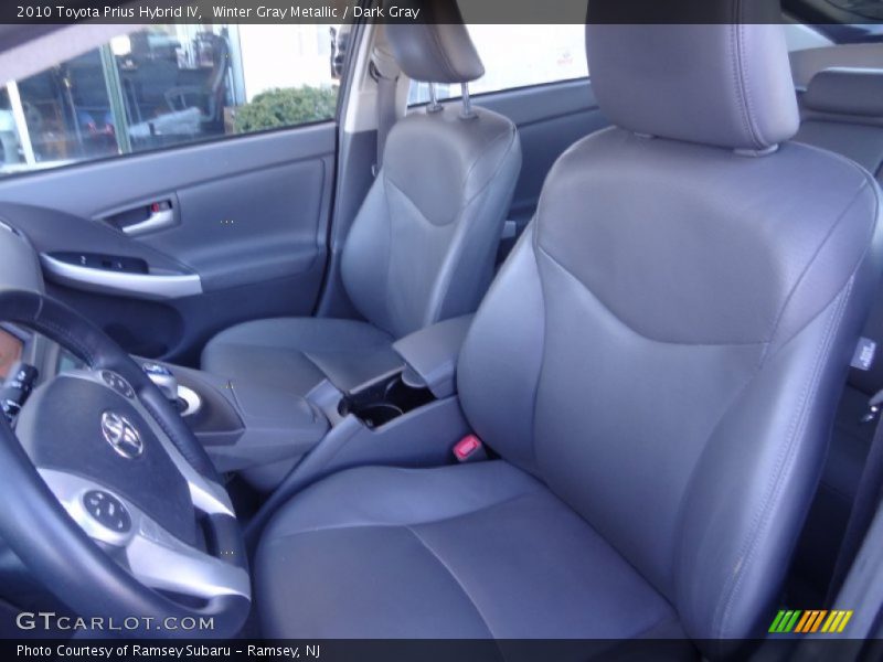 Winter Gray Metallic / Dark Gray 2010 Toyota Prius Hybrid IV