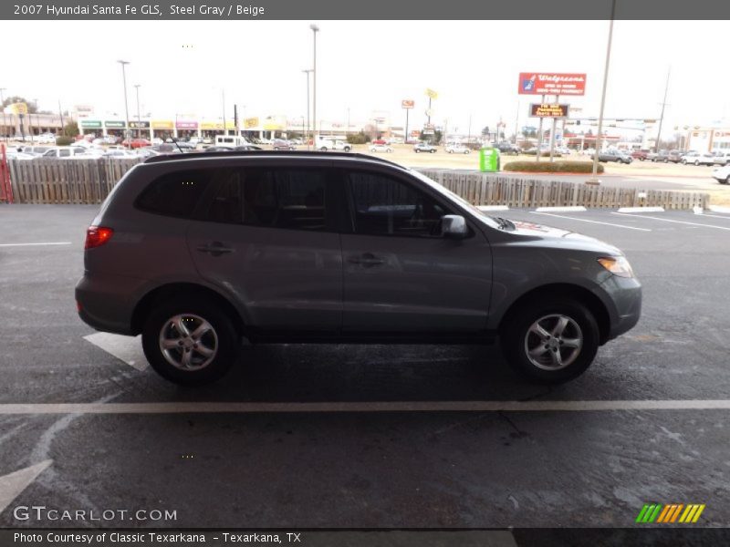 Steel Gray / Beige 2007 Hyundai Santa Fe GLS