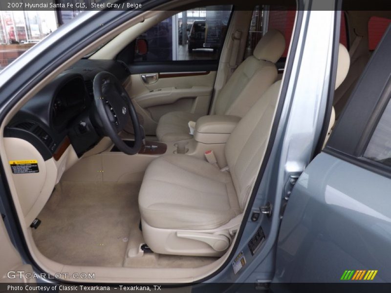 Steel Gray / Beige 2007 Hyundai Santa Fe GLS