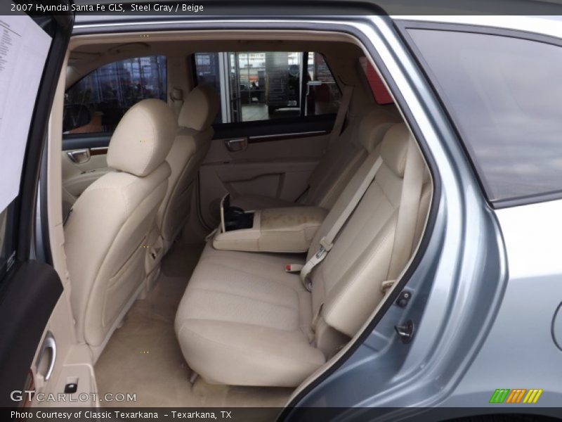 Steel Gray / Beige 2007 Hyundai Santa Fe GLS
