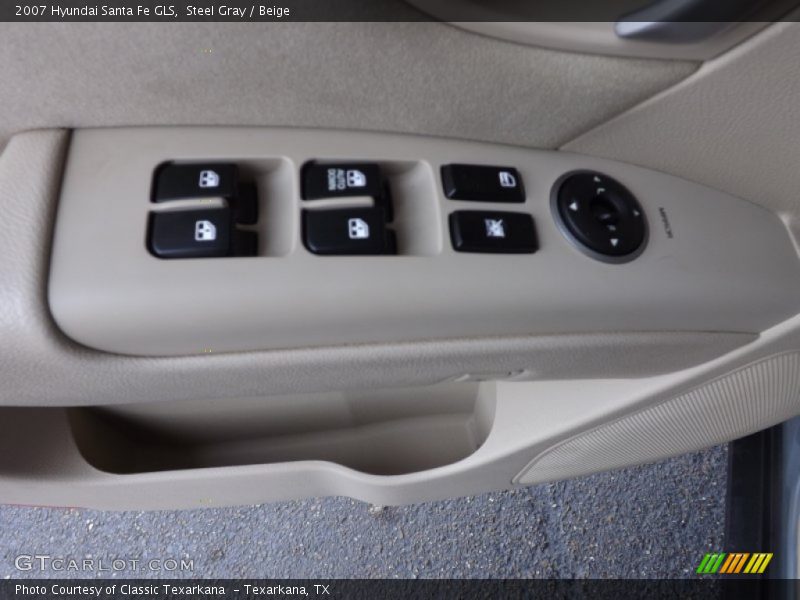 Steel Gray / Beige 2007 Hyundai Santa Fe GLS