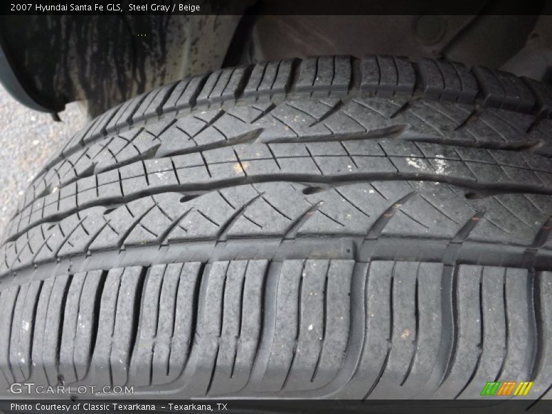Steel Gray / Beige 2007 Hyundai Santa Fe GLS
