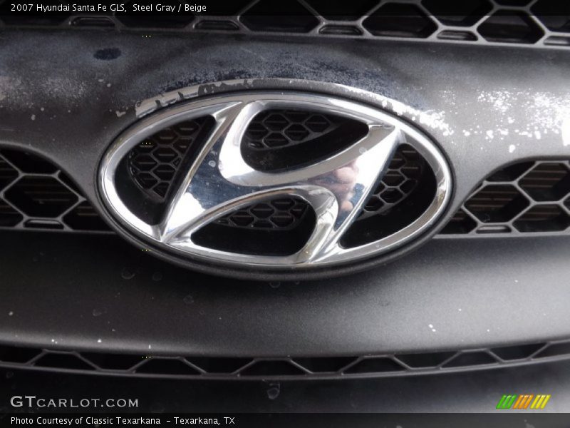 Steel Gray / Beige 2007 Hyundai Santa Fe GLS
