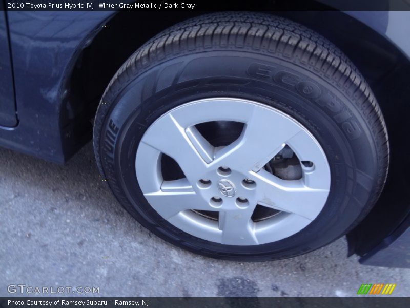 Winter Gray Metallic / Dark Gray 2010 Toyota Prius Hybrid IV