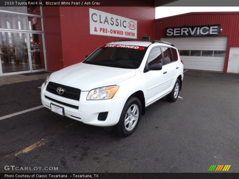 Blizzard White Pearl / Ash Gray 2010 Toyota RAV4 I4