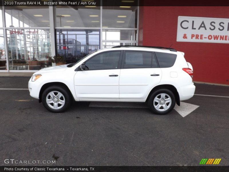 Blizzard White Pearl / Ash Gray 2010 Toyota RAV4 I4