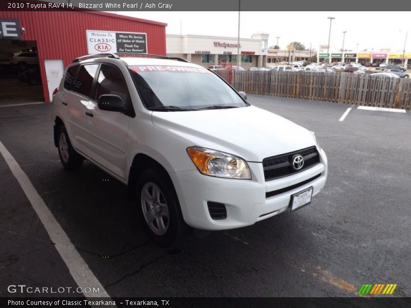 Blizzard White Pearl / Ash Gray 2010 Toyota RAV4 I4