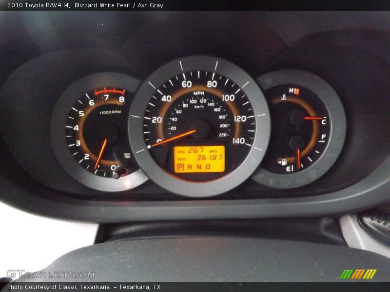 Blizzard White Pearl / Ash Gray 2010 Toyota RAV4 I4