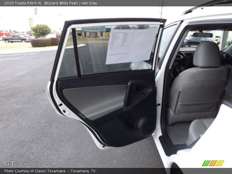 Blizzard White Pearl / Ash Gray 2010 Toyota RAV4 I4