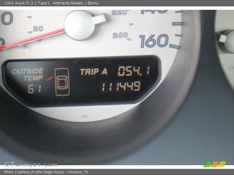 Anthracite Metallic / Ebony 2003 Acura TL 3.2 Type S
