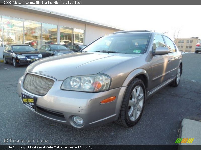 Sterling Mist Metallic / Black 2002 Nissan Maxima SE