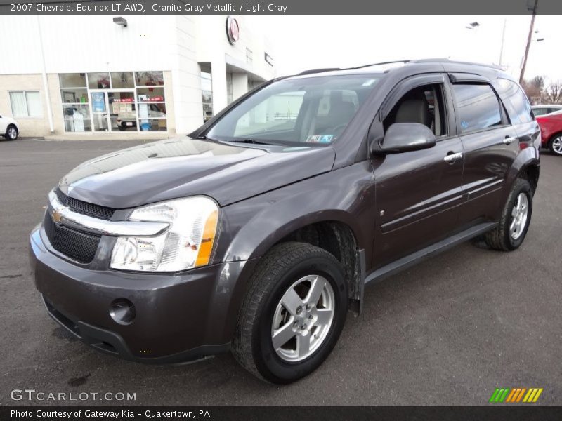 Granite Gray Metallic / Light Gray 2007 Chevrolet Equinox LT AWD