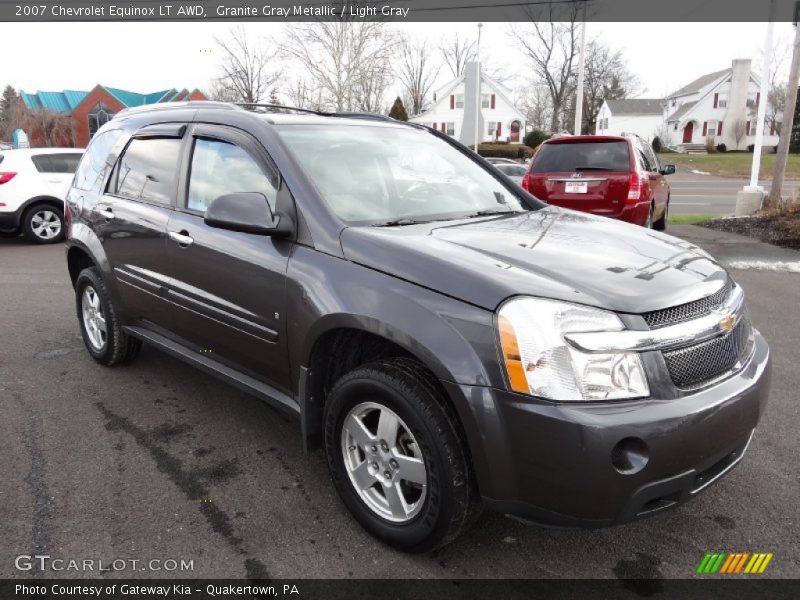 Granite Gray Metallic / Light Gray 2007 Chevrolet Equinox LT AWD