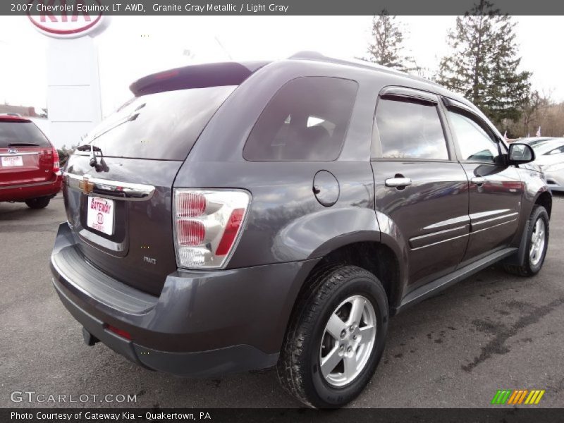 Granite Gray Metallic / Light Gray 2007 Chevrolet Equinox LT AWD