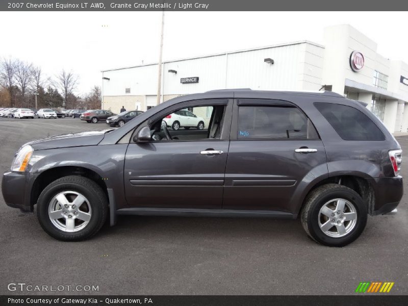 Granite Gray Metallic / Light Gray 2007 Chevrolet Equinox LT AWD