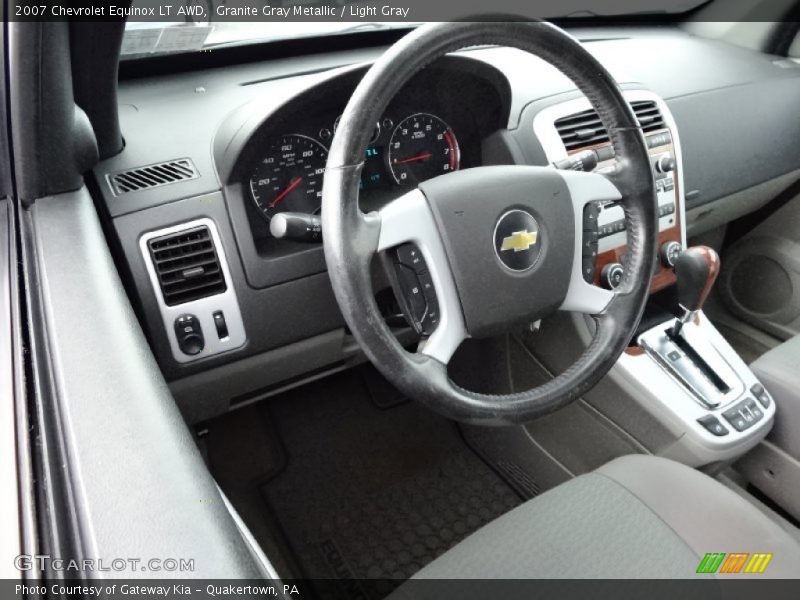 Granite Gray Metallic / Light Gray 2007 Chevrolet Equinox LT AWD