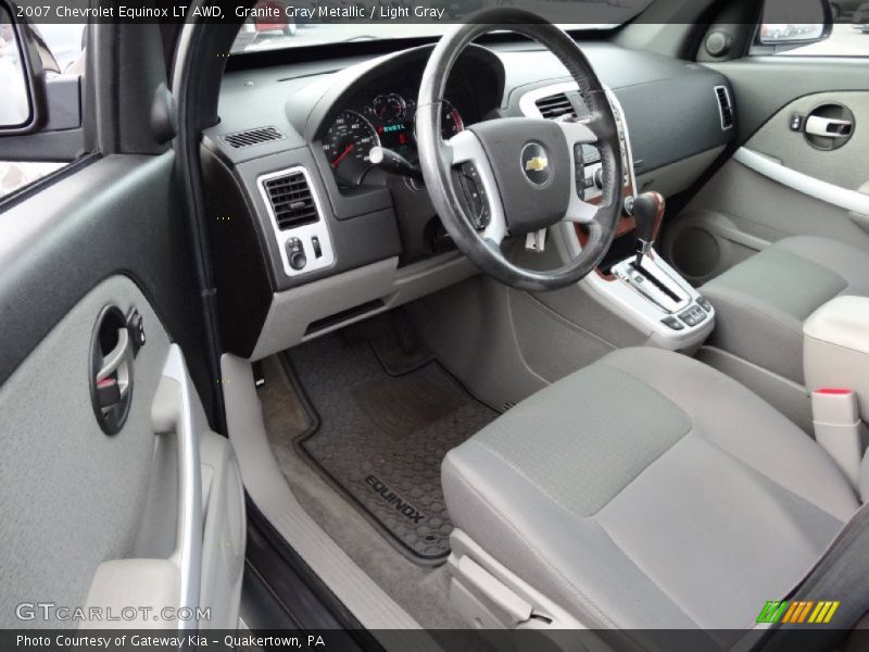 Granite Gray Metallic / Light Gray 2007 Chevrolet Equinox LT AWD