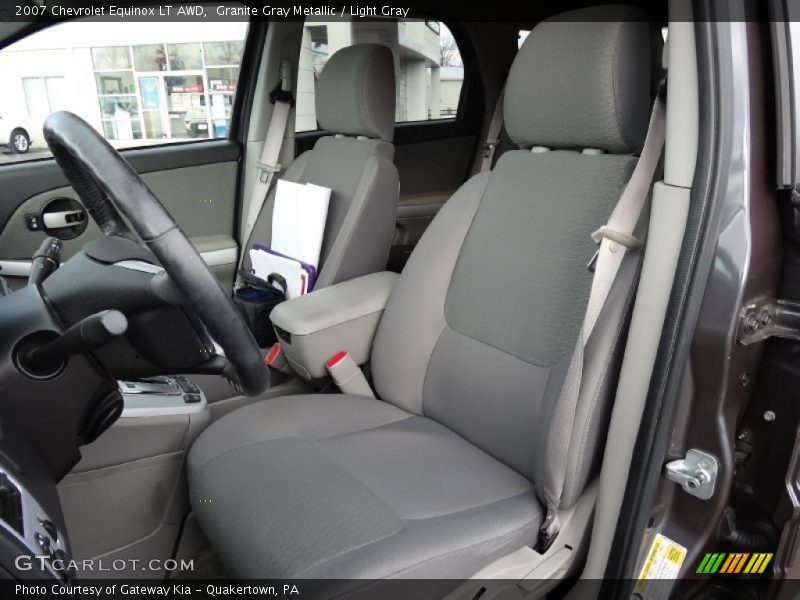 Granite Gray Metallic / Light Gray 2007 Chevrolet Equinox LT AWD