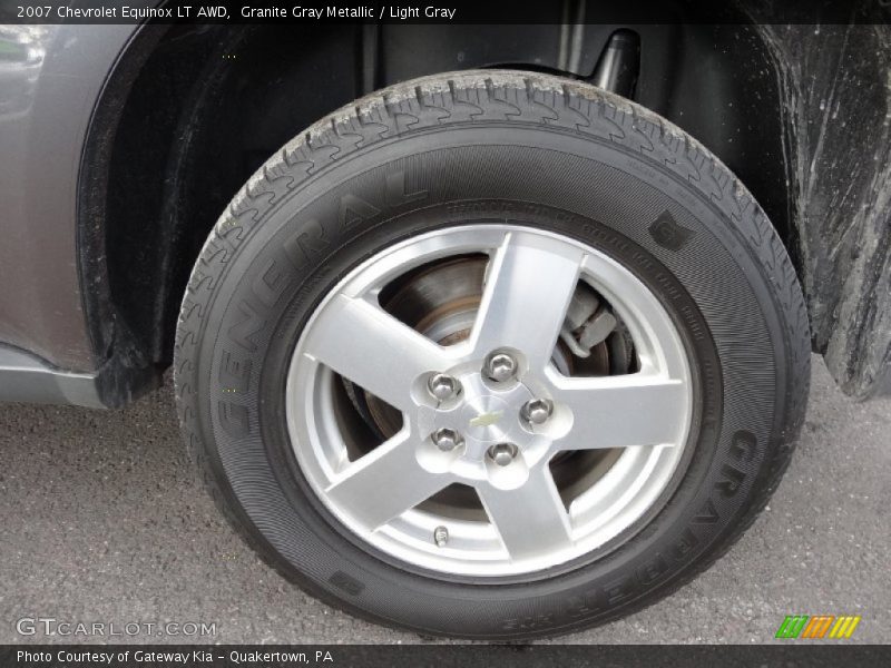 Granite Gray Metallic / Light Gray 2007 Chevrolet Equinox LT AWD