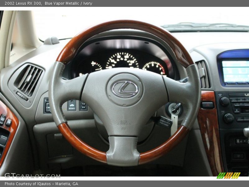 Blue Vapor Metallic / Ivory 2002 Lexus RX 300