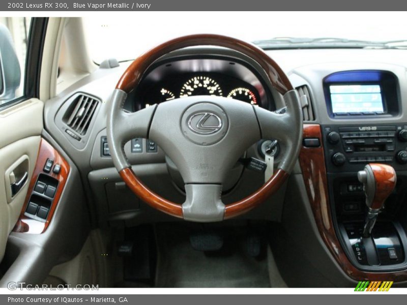 Blue Vapor Metallic / Ivory 2002 Lexus RX 300