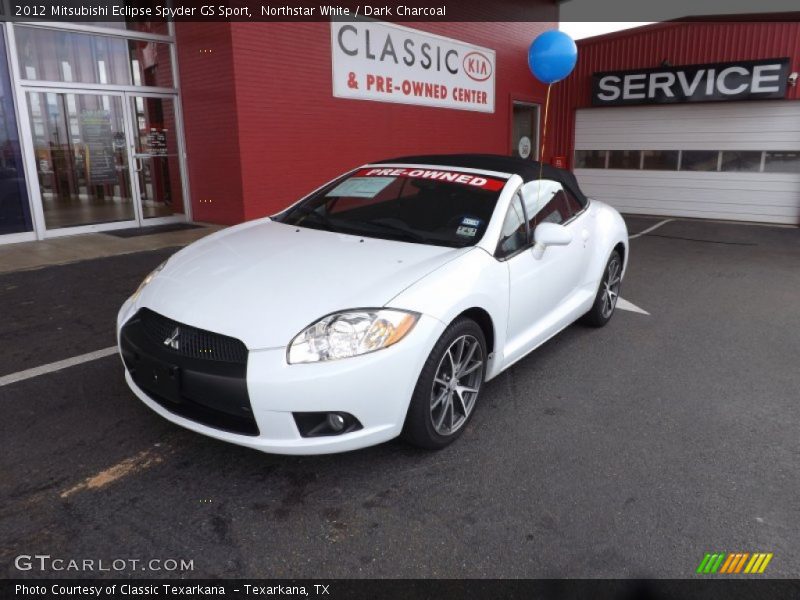 Northstar White / Dark Charcoal 2012 Mitsubishi Eclipse Spyder GS Sport