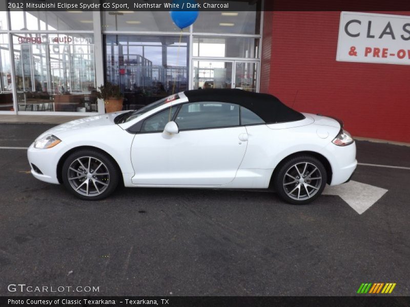 Northstar White / Dark Charcoal 2012 Mitsubishi Eclipse Spyder GS Sport