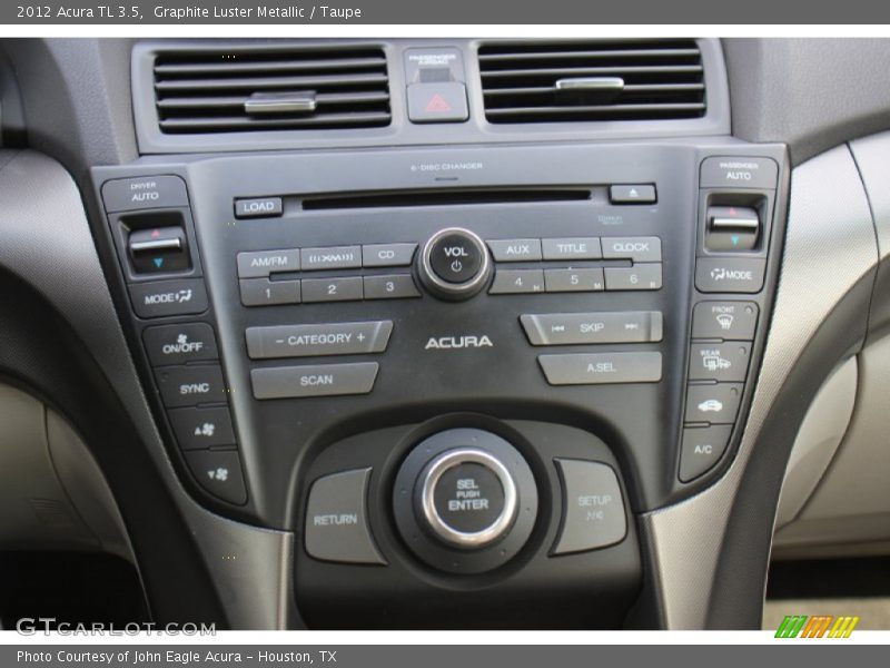 Graphite Luster Metallic / Taupe 2012 Acura TL 3.5