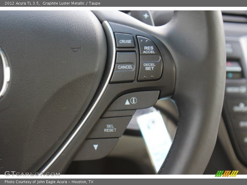 Graphite Luster Metallic / Taupe 2012 Acura TL 3.5