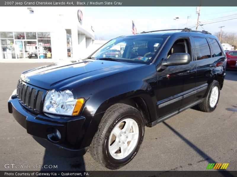 Black / Medium Slate Gray 2007 Jeep Grand Cherokee Laredo 4x4