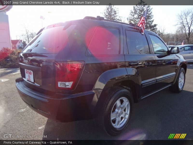 Black / Medium Slate Gray 2007 Jeep Grand Cherokee Laredo 4x4