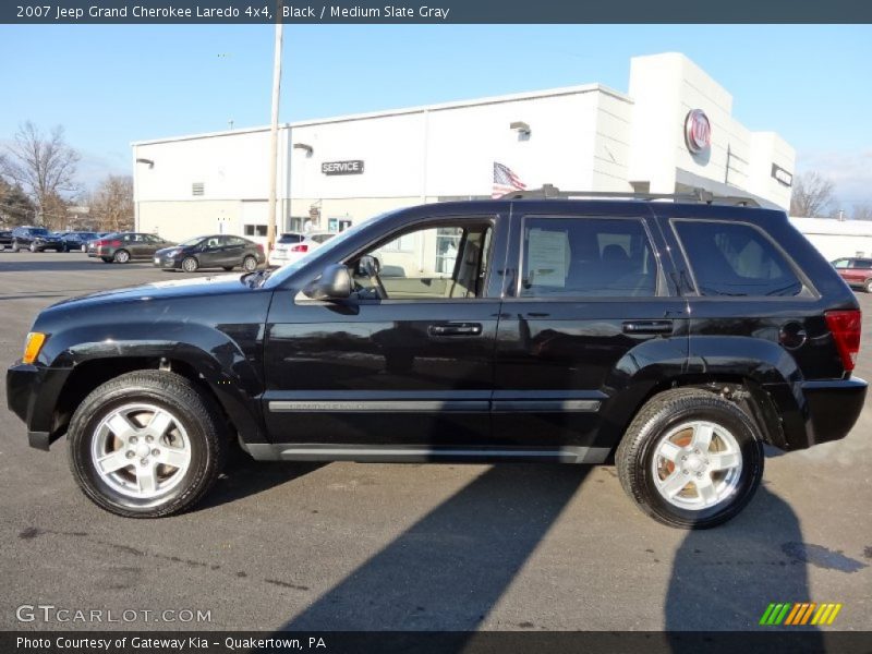 Black / Medium Slate Gray 2007 Jeep Grand Cherokee Laredo 4x4