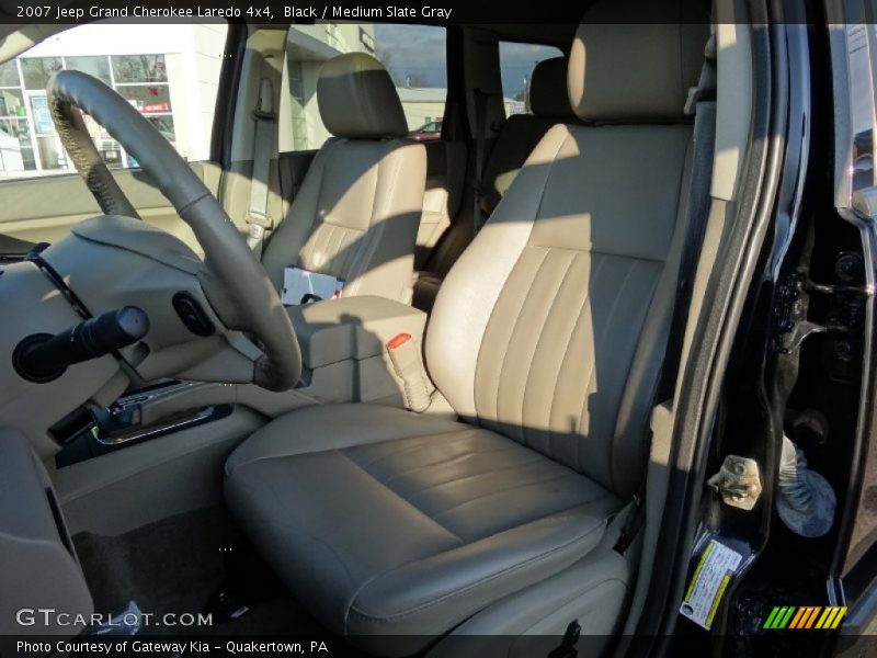 Black / Medium Slate Gray 2007 Jeep Grand Cherokee Laredo 4x4