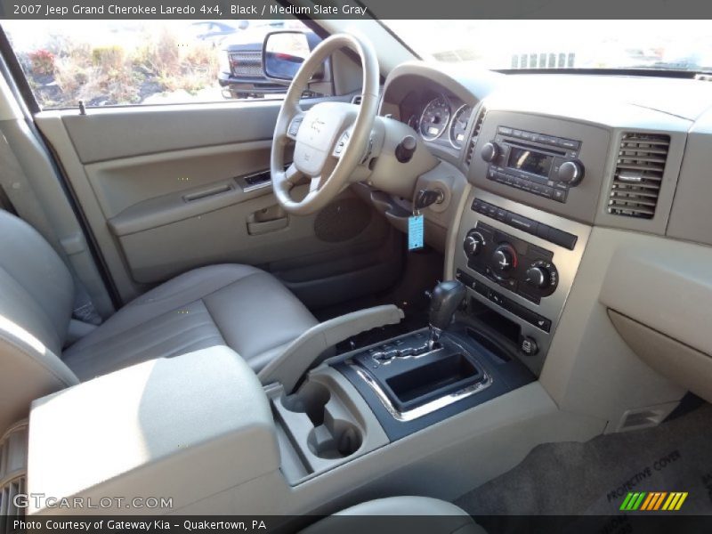 Black / Medium Slate Gray 2007 Jeep Grand Cherokee Laredo 4x4