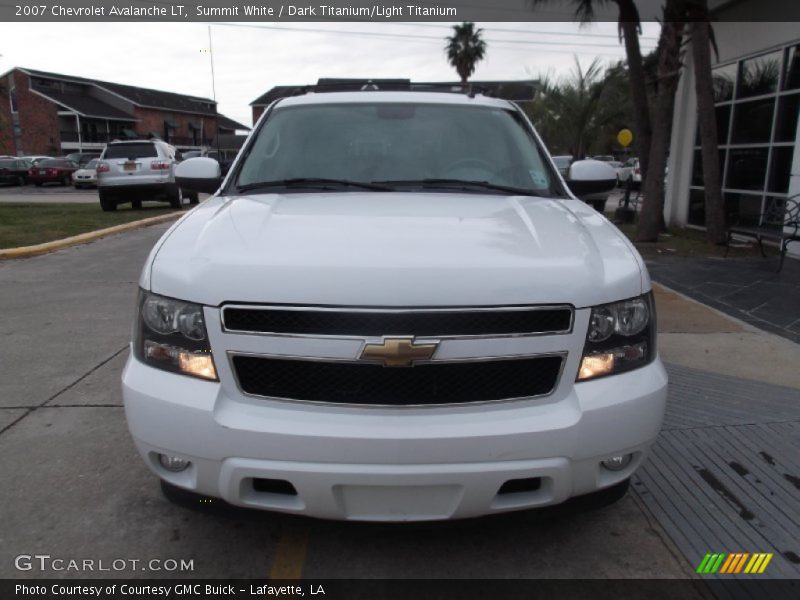 Summit White / Dark Titanium/Light Titanium 2007 Chevrolet Avalanche LT