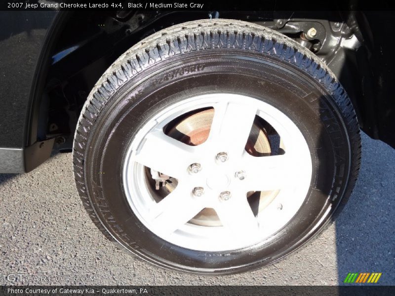 Black / Medium Slate Gray 2007 Jeep Grand Cherokee Laredo 4x4
