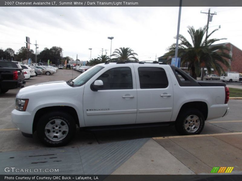 Summit White / Dark Titanium/Light Titanium 2007 Chevrolet Avalanche LT