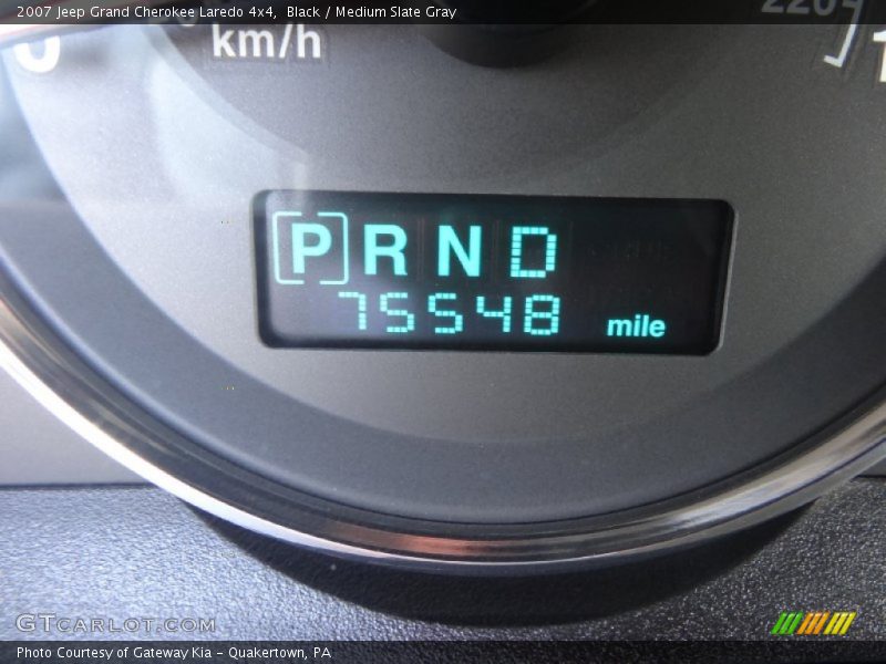 Black / Medium Slate Gray 2007 Jeep Grand Cherokee Laredo 4x4