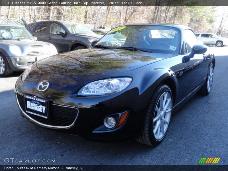 Brilliant Black / Black 2011 Mazda MX-5 Miata Grand Touring Hard Top Roadster