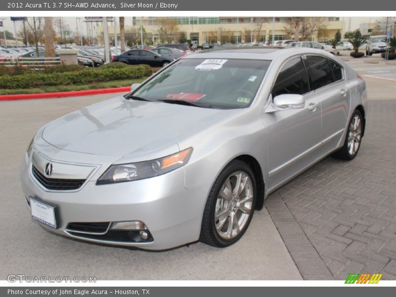 Silver Moon / Ebony 2012 Acura TL 3.7 SH-AWD Advance