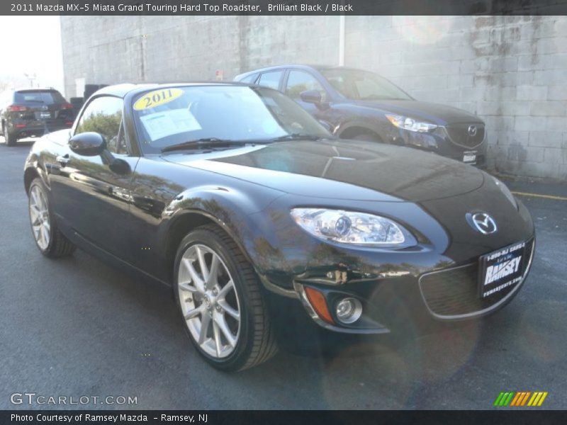 Brilliant Black / Black 2011 Mazda MX-5 Miata Grand Touring Hard Top Roadster