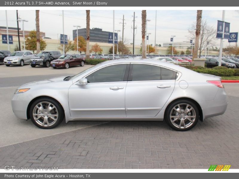 Silver Moon / Ebony 2012 Acura TL 3.7 SH-AWD Advance