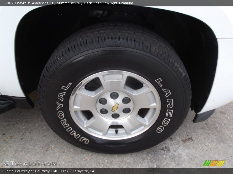Summit White / Dark Titanium/Light Titanium 2007 Chevrolet Avalanche LT