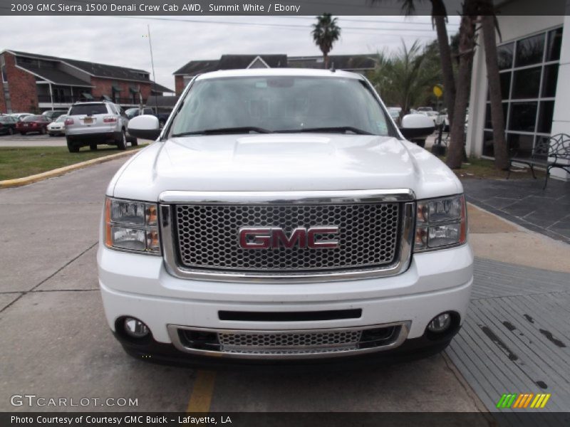 Summit White / Ebony 2009 GMC Sierra 1500 Denali Crew Cab AWD