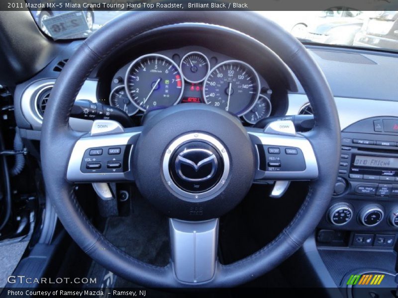 Brilliant Black / Black 2011 Mazda MX-5 Miata Grand Touring Hard Top Roadster