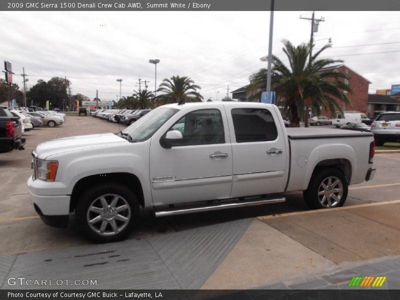 Summit White / Ebony 2009 GMC Sierra 1500 Denali Crew Cab AWD