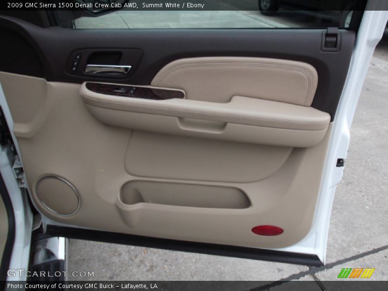 Summit White / Ebony 2009 GMC Sierra 1500 Denali Crew Cab AWD