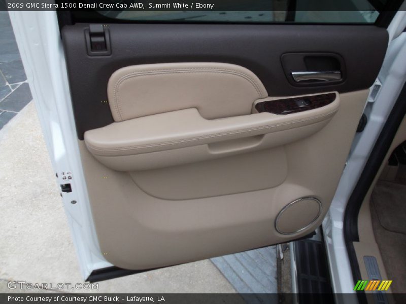 Summit White / Ebony 2009 GMC Sierra 1500 Denali Crew Cab AWD