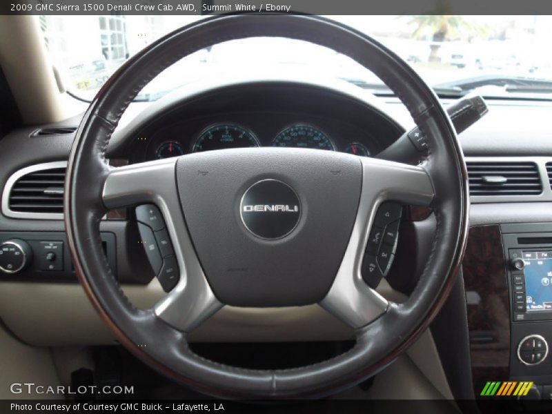 Summit White / Ebony 2009 GMC Sierra 1500 Denali Crew Cab AWD