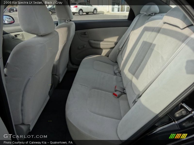 Black / Gray 2008 Kia Spectra LX Sedan